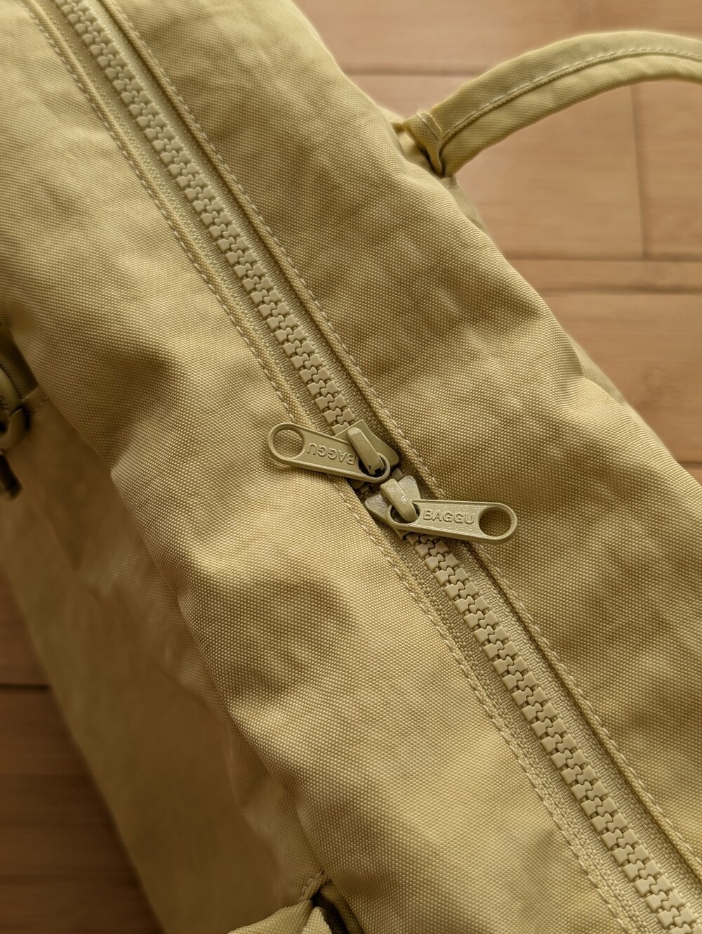 BAGGU Butter Yellow Medium Bowler Bag - Picture 2 of 5